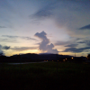 Paisaje de atardecer en Nicoya